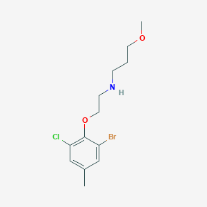 N-[2-(2-bromo-6-chloro-4-methylphenoxy)ethyl]-3-methoxy-1-propanamine