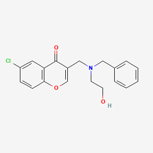 3-{[benzyl(2-hydroxyethyl)amino]methyl}-6-chloro-4H-chromen-4-one