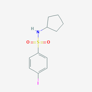 molecular formula C11H14INO2S B500543 N-cyclopentyl-4-iodobenzenesulfonamide CAS No. 942358-26-1
