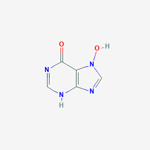 molecular formula C5H4N4O2 B050057 1,9-Dihydro-6H-purin-6-one 7-oxide CAS No. 118974-81-5