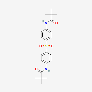 molecular formula C22H28N2O4S B5005717 N,N'-(sulfonyldi-4,1-phenylene)bis(2,2-dimethylpropanamide) 