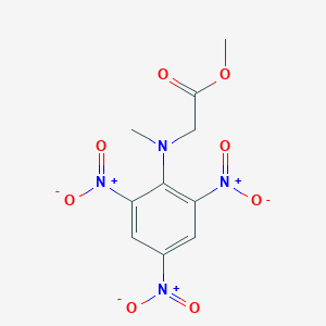 molecular formula C10H10N4O8 B050058 Methyl 2-(N-methyl-2,4,6-trinitroanilino)acetate CAS No. 118449-80-2