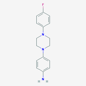 molecular formula C16H18FN3 B500620 4-[4-(4-Fluorophenyl)piperazino]aniline CAS No. 251097-69-5