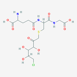 molecular formula C16H26ClN3O10S B050064 6-Chlorofructos-1-yl-glutathione CAS No. 121108-88-1