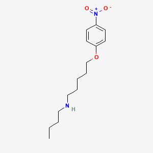molecular formula C15H24N2O3 B5007086 N-butyl-5-(4-nitrophenoxy)pentan-1-amine 
