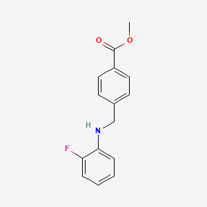 molecular formula C15H14FNO2 B5007115 Methyl 4-[(2-fluoroanilino)methyl]benzoate 