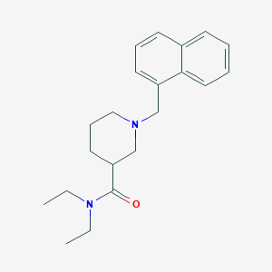 molecular formula C21H28N2O B5007121 N,N-diethyl-1-(naphthalen-1-ylmethyl)piperidine-3-carboxamide 