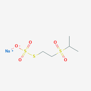 molecular formula C5H11NaO5S3 B5007153 sodium S-[2-(isopropylsulfonyl)ethyl] thiosulfate 