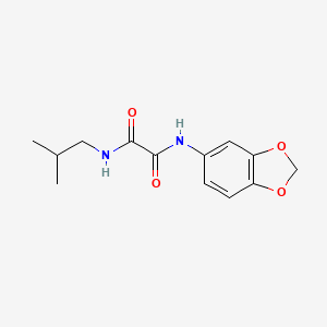 molecular formula C13H16N2O4 B5007366 N'-(1,3-benzodioxol-5-yl)-N-(2-methylpropyl)oxamide 