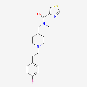 molecular formula C19H24FN3OS B5007571 N-({1-[2-(4-fluorophenyl)ethyl]-4-piperidinyl}methyl)-N-methyl-1,3-thiazole-4-carboxamide 