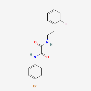 molecular formula C16H14BrFN2O2 B5007595 N'-(4-bromophenyl)-N-[2-(2-fluorophenyl)ethyl]oxamide 