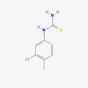 molecular formula C8H9ClN2S B050076 1-(3-氯-4-甲基苯基)硫脲 CAS No. 117174-84-2