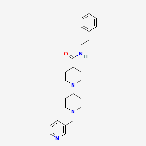 molecular formula C25H34N4O B5007675 N-(2-phenylethyl)-1-[1-(pyridin-3-ylmethyl)piperidin-4-yl]piperidine-4-carboxamide 