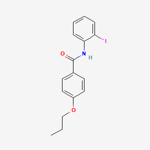 molecular formula C16H16INO2 B5007732 N-(2-iodophenyl)-4-propoxybenzamide 