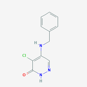 molecular formula C11H10ClN3O B500774 5-(Benzylamino)-4-chloropyridazin-3-ol CAS No. 1019-72-3