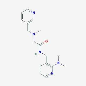 molecular formula C17H23N5O B5007815 N~1~-{[2-(dimethylamino)-3-pyridinyl]methyl}-N~2~-methyl-N~2~-(3-pyridinylmethyl)glycinamide 