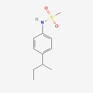 molecular formula C11H17NO2S B5008049 N-[4-(butan-2-yl)phenyl]methanesulfonamide 
