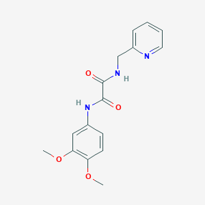molecular formula C16H17N3O4 B5008050 N'-(3,4-dimethoxyphenyl)-N-(pyridin-2-ylmethyl)oxamide 