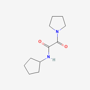 molecular formula C11H18N2O2 B5008112 N-cyclopentyl-2-oxo-2-pyrrolidin-1-ylacetamide 