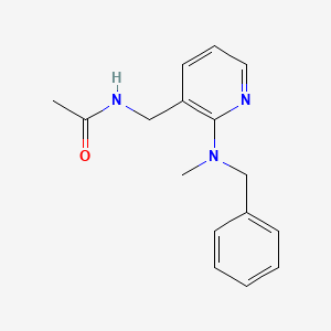 molecular formula C16H19N3O B5008187 N-({2-[benzyl(methyl)amino]-3-pyridinyl}methyl)acetamide 