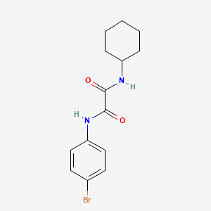 molecular formula C14H17BrN2O2 B5008433 N-(4-bromophenyl)-N'-cyclohexylethanediamide 