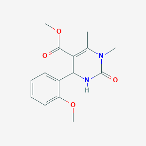 molecular formula C15H18N2O4 B5008564 Methyl 4-(2-methoxyphenyl)-1,6-dimethyl-2-oxo-1,2,3,4-tetrahydropyrimidine-5-carboxylate 