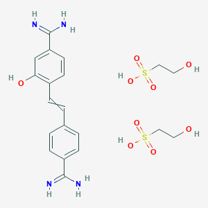 molecular formula C₂₀H₂₈N₄O₉S₂ B050086 Hydroxystilbamide CAS No. 533-22-2