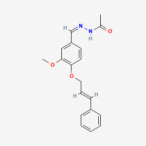 molecular formula C19H20N2O3 B5008626 N'-{3-methoxy-4-[(3-phenyl-2-propen-1-yl)oxy]benzylidene}acetohydrazide 