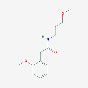 molecular formula C13H19NO3 B5008733 2-(2-methoxyphenyl)-N-(3-methoxypropyl)acetamide 