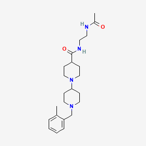 molecular formula C23H36N4O2 B5008760 N-[2-(acetylamino)ethyl]-1'-(2-methylbenzyl)-1,4'-bipiperidine-4-carboxamide 