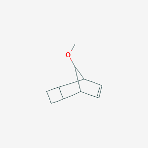 molecular formula C10H14O B050088 Tricyclo[4.2.1.02,5]non-7-ene, 9-methoxy-, stereoisomer (9CI) CAS No. 122206-04-6