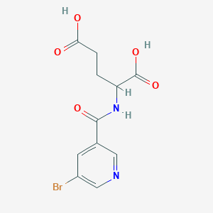 molecular formula C11H11BrN2O5 B5008822 N-[(5-bromopyridin-3-yl)carbonyl]glutamic acid 
