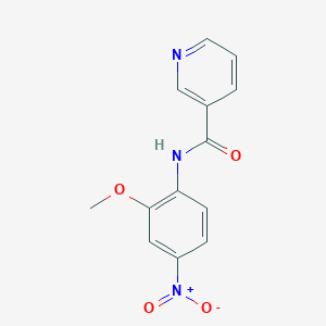 molecular formula C13H11N3O4 B5008894 N-(2-methoxy-4-nitrophenyl)nicotinamide 
