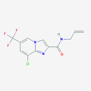 molecular formula C12H9ClF3N3O B500890 N-allyl-8-chloro-6-(trifluoromethyl)imidazo[1,2-a]pyridine-2-carboxamide 