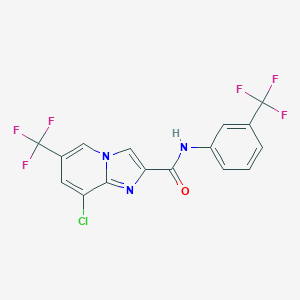 8-chloro-6-(trifluoromethyl)-N-[3-(trifluoromethyl)phenyl]imidazo[1,2-a]pyridine-2-carboxamide