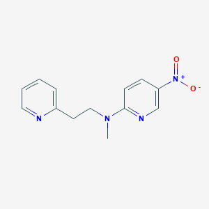 molecular formula C13H14N4O2 B5008962 N-methyl-5-nitro-N-(2-pyridin-2-ylethyl)pyridin-2-amine 