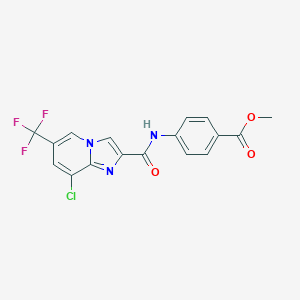 Methyl 4-({[8-chloro-6-(trifluoromethyl)imidazo[1,2-a]pyridin-2-yl]carbonyl}amino)benzoate