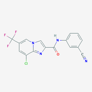 8-chloro-N-(3-cyanophenyl)-6-(trifluoromethyl)imidazo[1,2-a]pyridine-2-carboxamide