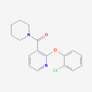 2-(2-Chlorophenoxy)-3-(1-piperidinylcarbonyl)pyridine