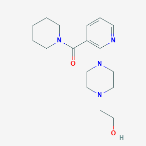 2-{4-[3-(1-Piperidinylcarbonyl)-2-pyridinyl]-1-piperazinyl}ethanol