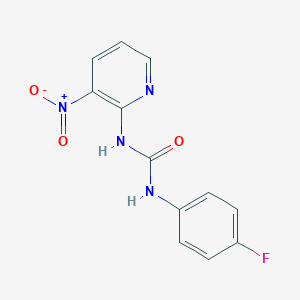 N-(4-fluorophenyl)-N'-{3-nitro-2-pyridinyl}urea