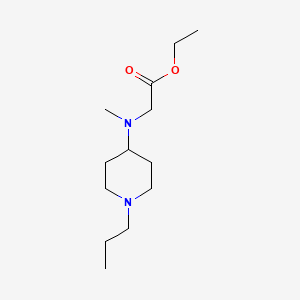 molecular formula C13H26N2O2 B5009186 ethyl N-methyl-N-(1-propyl-4-piperidinyl)glycinate 