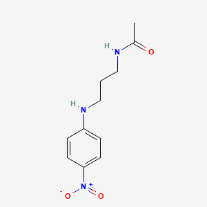 molecular formula C11H15N3O3 B5009204 N-{3-[(4-nitrophenyl)amino]propyl}acetamide 