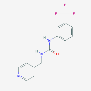 molecular formula C14H12F3N3O B500936 N-(4-pyridinylmethyl)-N'-[3-(trifluoromethyl)phenyl]urea 