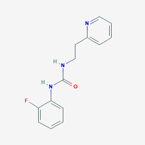 molecular formula C14H14FN3O B500938 N-(2-fluorophenyl)-N'-[2-(2-pyridinyl)ethyl]urea CAS No. 353259-75-3