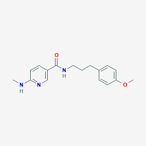 molecular formula C17H21N3O2 B5009384 N-[3-(4-methoxyphenyl)propyl]-6-(methylamino)nicotinamide 