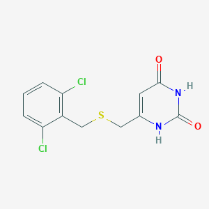 6-{[(2,6-dichlorobenzyl)sulfanyl]methyl}-2,4(1H,3H)-pyrimidinedione
