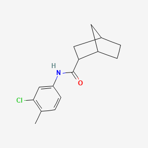 molecular formula C15H18ClNO B5009506 N-(3-chloro-4-methylphenyl)bicyclo[2.2.1]heptane-2-carboxamide 