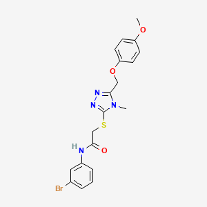 molecular formula C19H19BrN4O3S B5009605 N-(3-bromophenyl)-2-({5-[(4-methoxyphenoxy)methyl]-4-methyl-4H-1,2,4-triazol-3-yl}sulfanyl)acetamide 