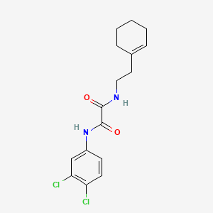 molecular formula C16H18Cl2N2O2 B5009657 N-[2-(cyclohexen-1-yl)ethyl]-N'-(3,4-dichlorophenyl)oxamide 
